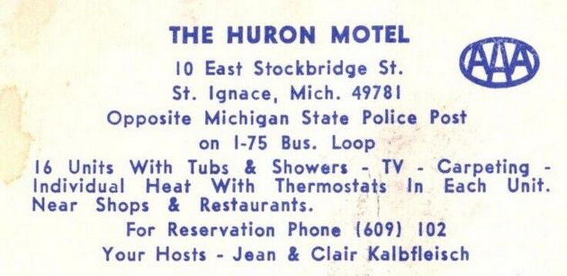 Huron Inn (Huron Motel) - Vintage Postcard (newer photo)